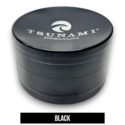 4" Tsunami Chromium Finish 4 Piece Grinder