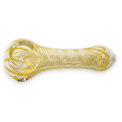 4" Yellow Spiral Bowl