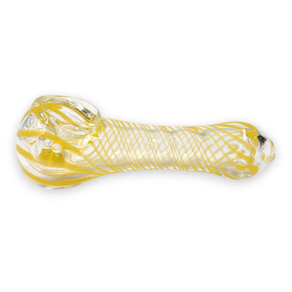 4" Yellow Spiral Bowl