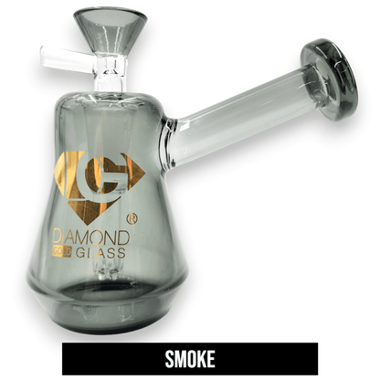4.5" Diamond Glass Full Color Glass Bubbler