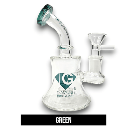 5 - 1/2" Diamond Glass Circ Percolator Pocket Bubbler Bong