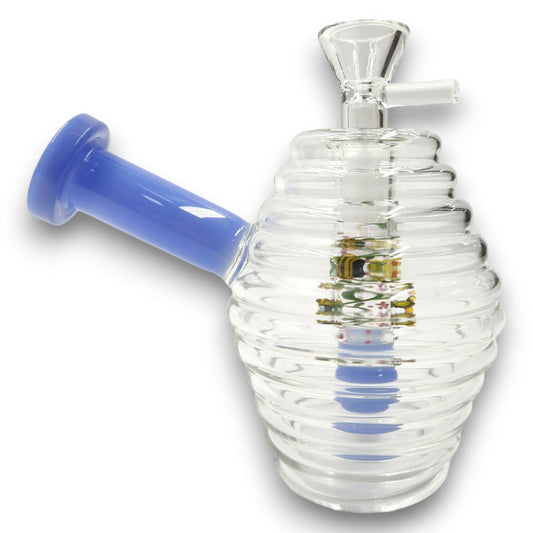 5" Bee Hive Honeycomb Bubbler Bong