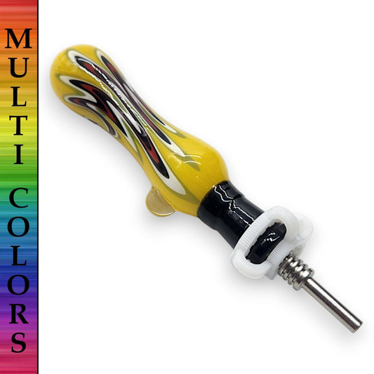 5" Color Design Titanium Tip Dab Straw Nectar Collector