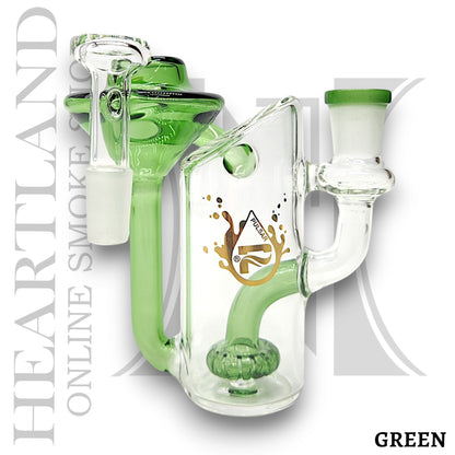 5" Pulsar Vortex Recycler Circ Perc 14mm 90 Deg Ash Catcher