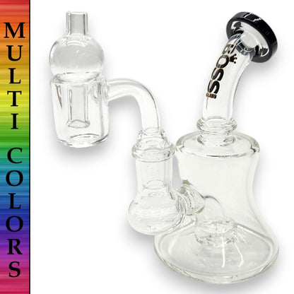 5.5" Boss Glass Circ Perc Mini Bong Rig