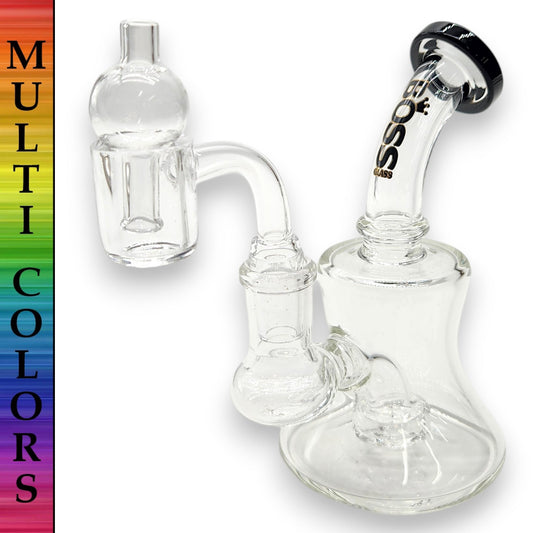 5.5" Boss Glass Circ Perc Mini Bong Rig