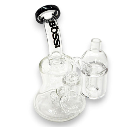 5.5" Boss Glass Circ Perc Mini Bong Rig