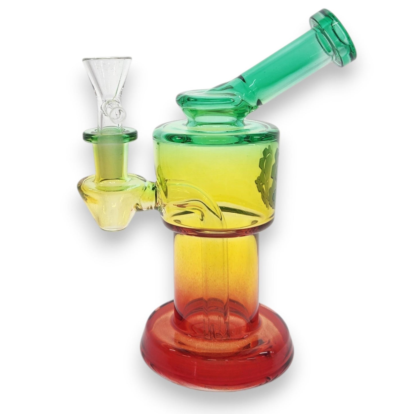 5.5" SeshGear Mini Barrel Beaker Bubbler Perc Bong