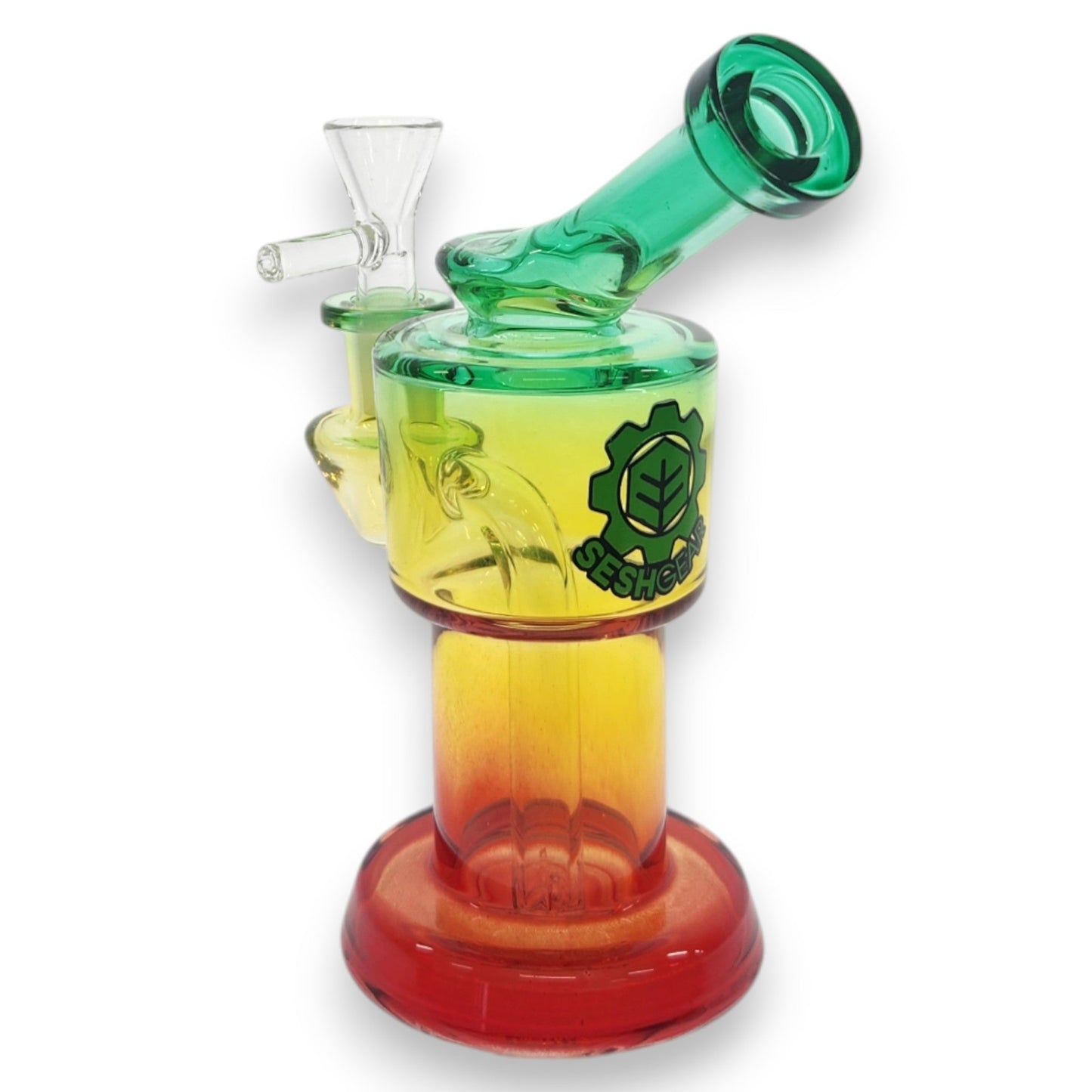 5.5" SeshGear Mini Barrel Beaker Bubbler Perc Bong
