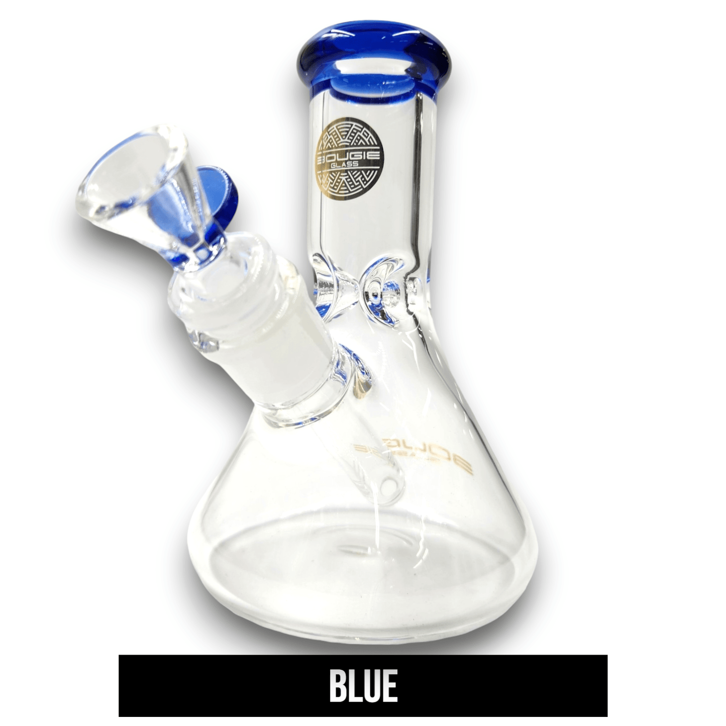 6" Bougie Glass Short Stubby Beaker Bong
