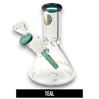 6" Bougie Glass Short Stubby Beaker Bong
