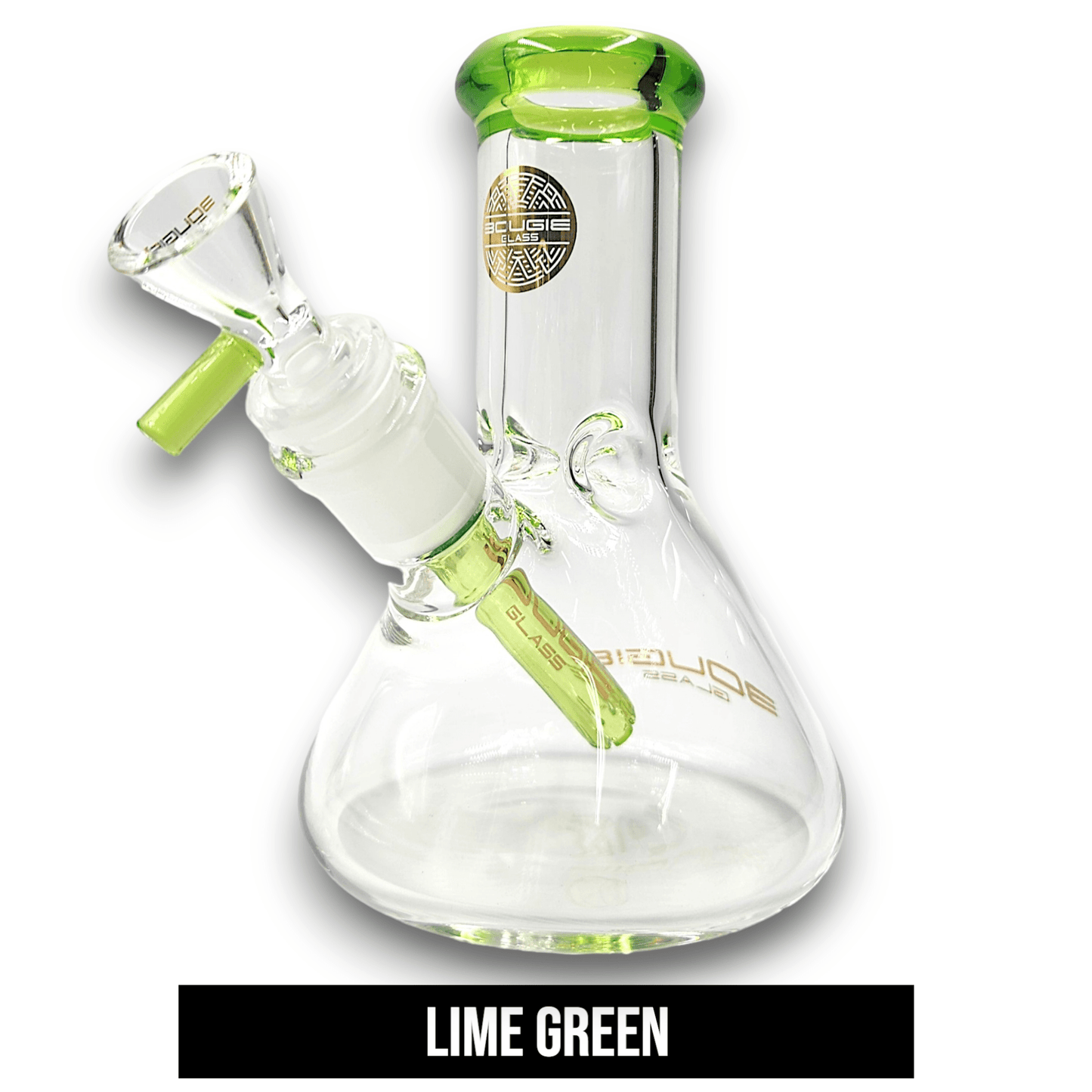6" Bougie Glass Short Stubby Beaker Bong