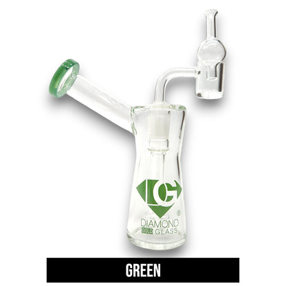 6" Diamond Bubbler Bong Dab Rig with Circ Perc
