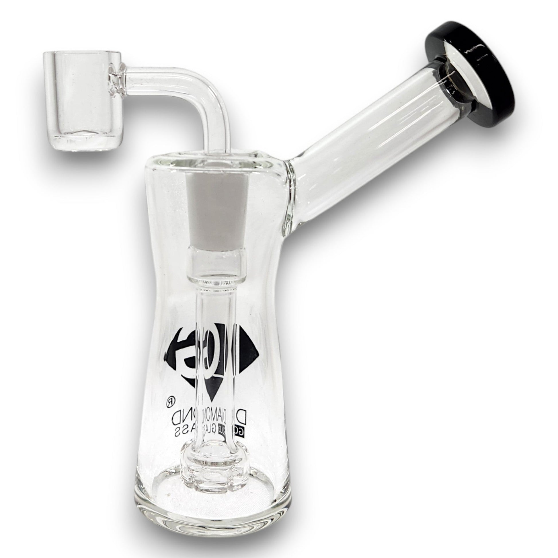 6" Diamond Bubbler Bong Dab Rig with Circ Perc