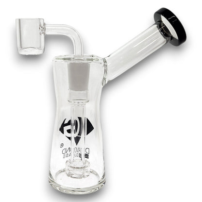 6" Diamond Bubbler Bong Dab Rig with Circ Perc