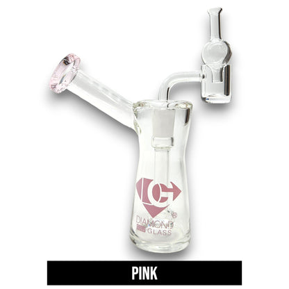 6" Diamond Bubbler Bong Dab Rig with Circ Perc