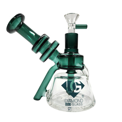 6" Diamond Recycler Bubbler Bong