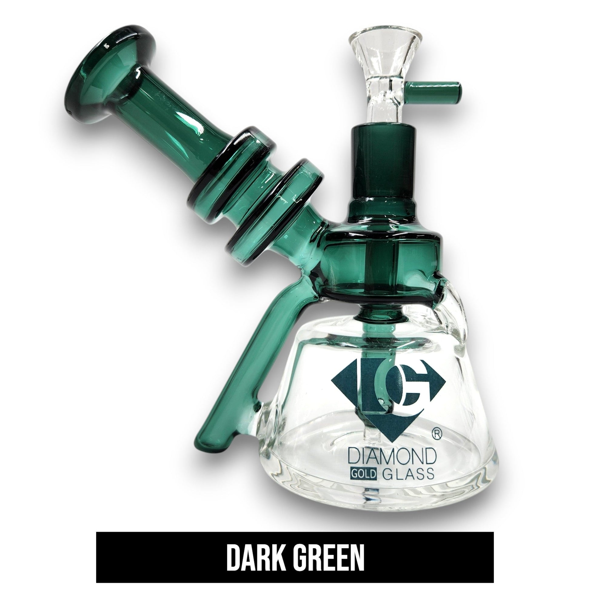 6" Diamond Recycler Bubbler Bong