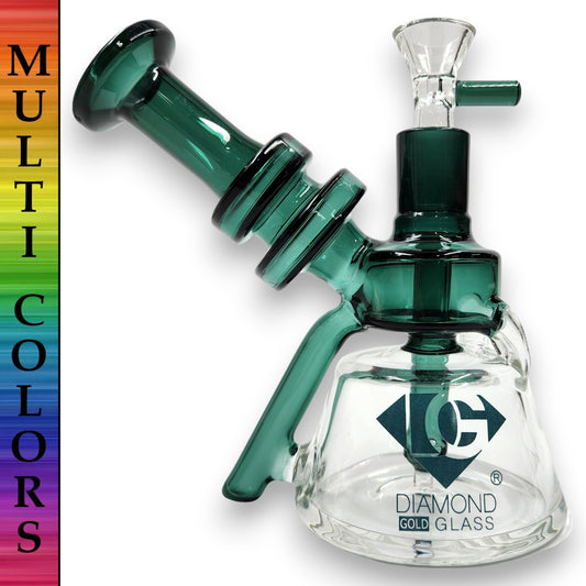 6" Diamond Recycler Bubbler Bong - Heartland Smoke Shop
