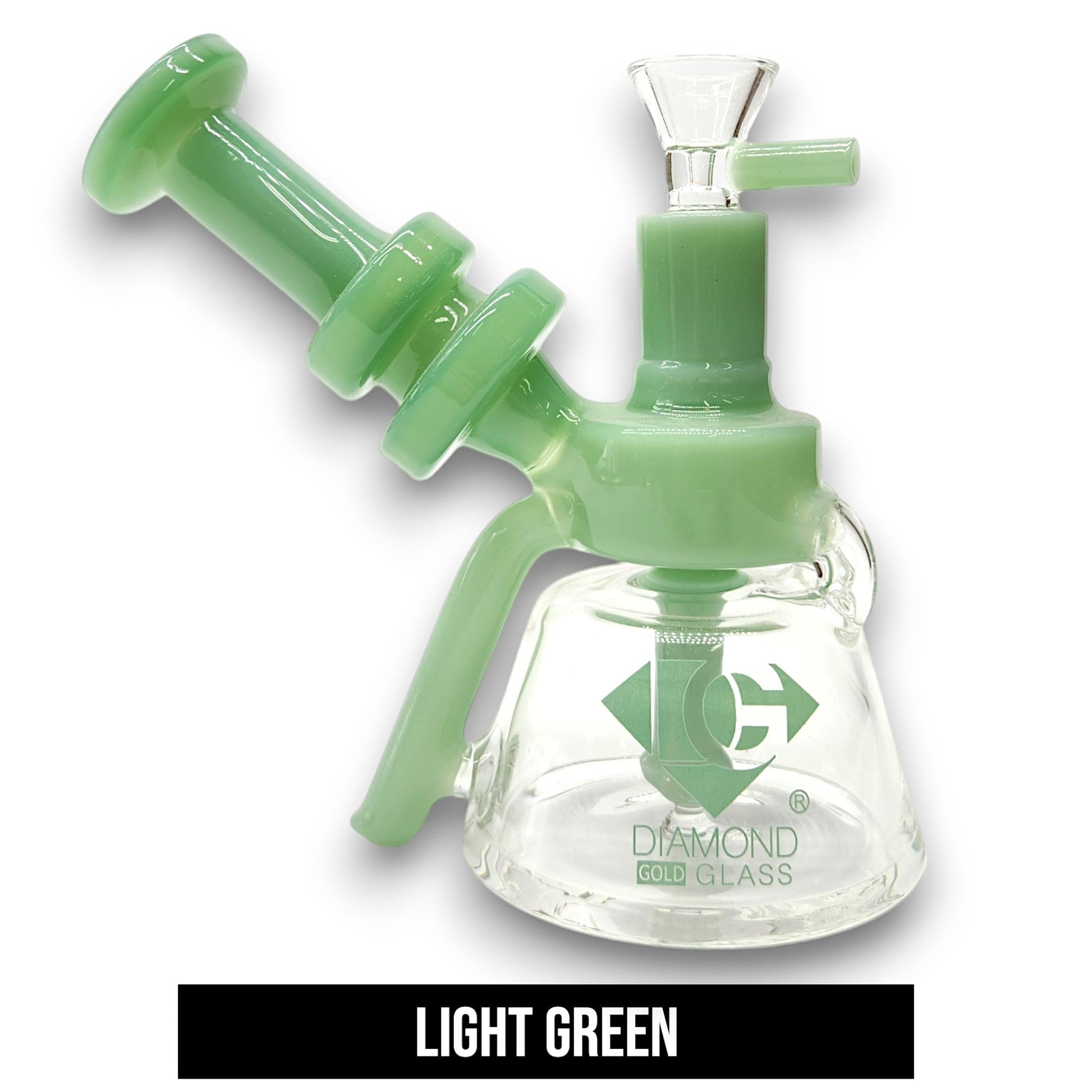 6" Diamond Recycler Bubbler Bong