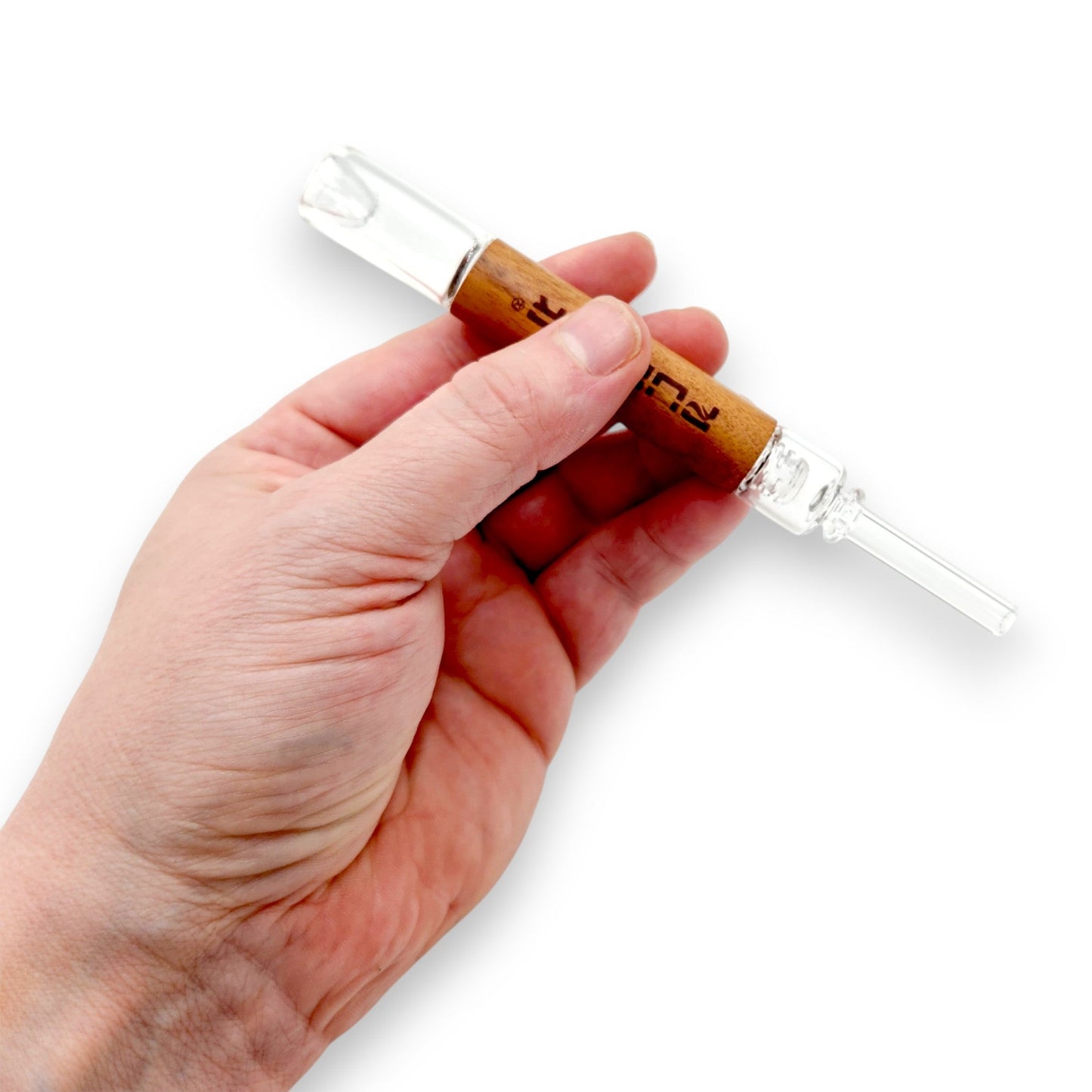 6" Pulsar Quartz Rosewood Dab Straw