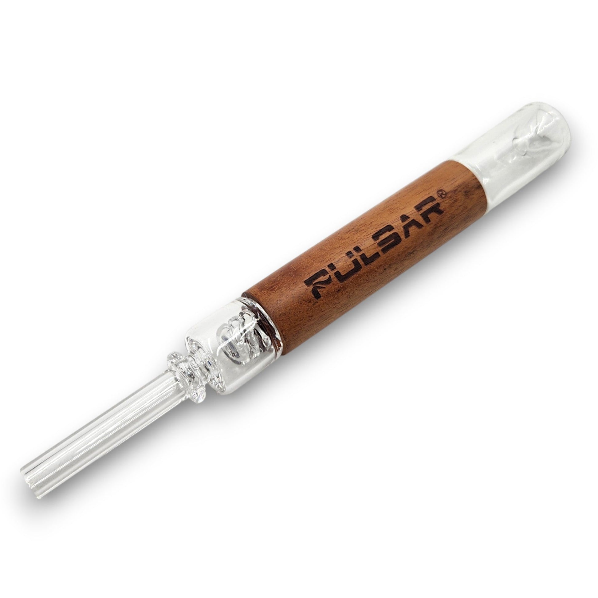 6" Pulsar Quartz Rosewood Dab Straw