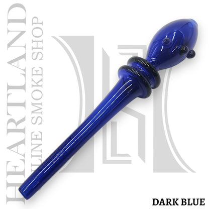 6" Solid Color Rounded Vapor Straw Nectar Collector