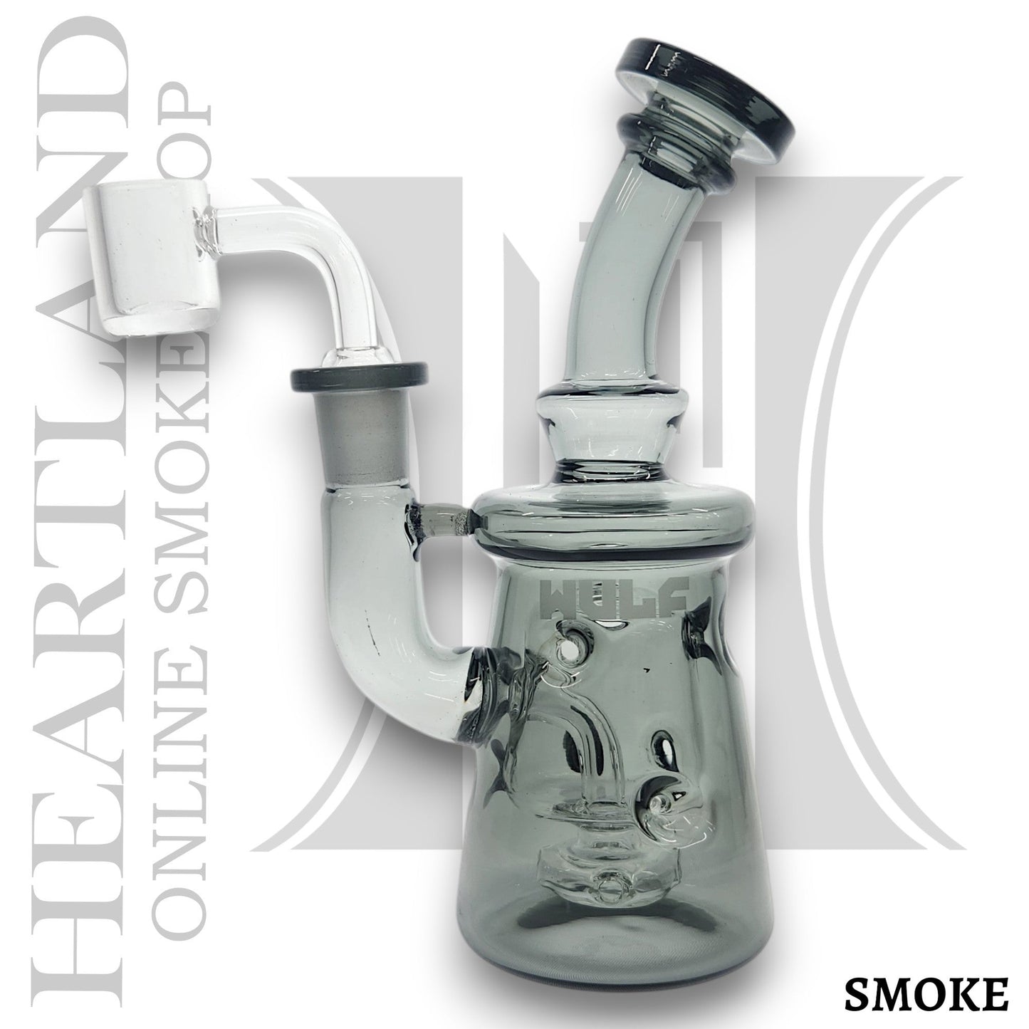 6.5" Wulf Torq Mini Bong Dab Rig