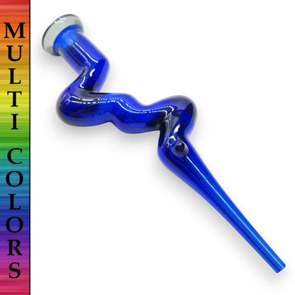 7" borosilicate Glass Zig Zag Dab Straw Nectar Collector