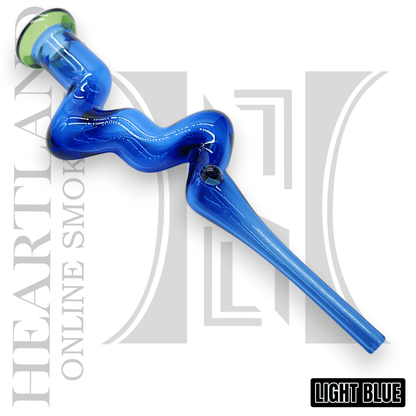 7" borosilicate Glass Zig Zag Dab Straw Nectar Collector