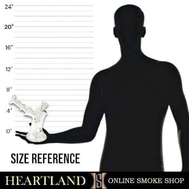 7" Bougie Angled Beaker Circ Perc Bong - Heartland Smoke Shop