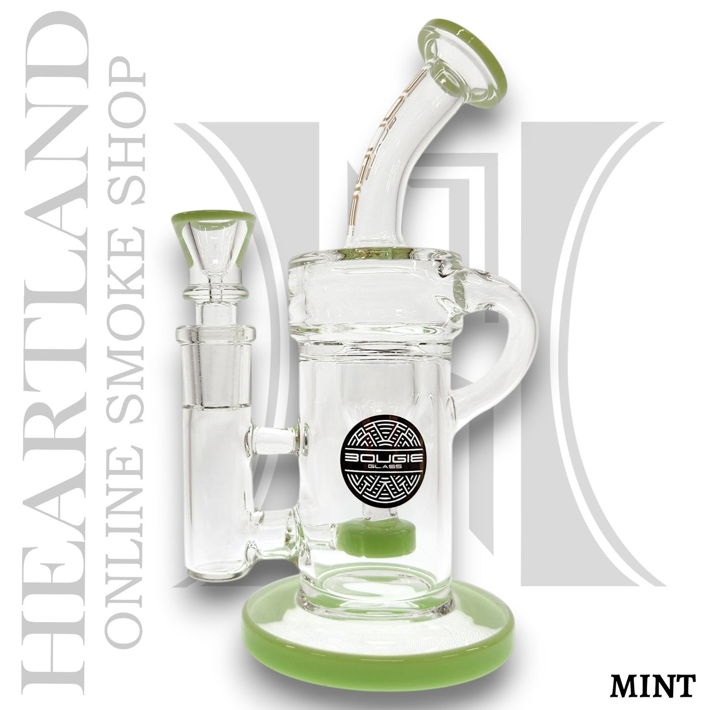 7" Bougie Circ Percolator Volcano Recycler Bong