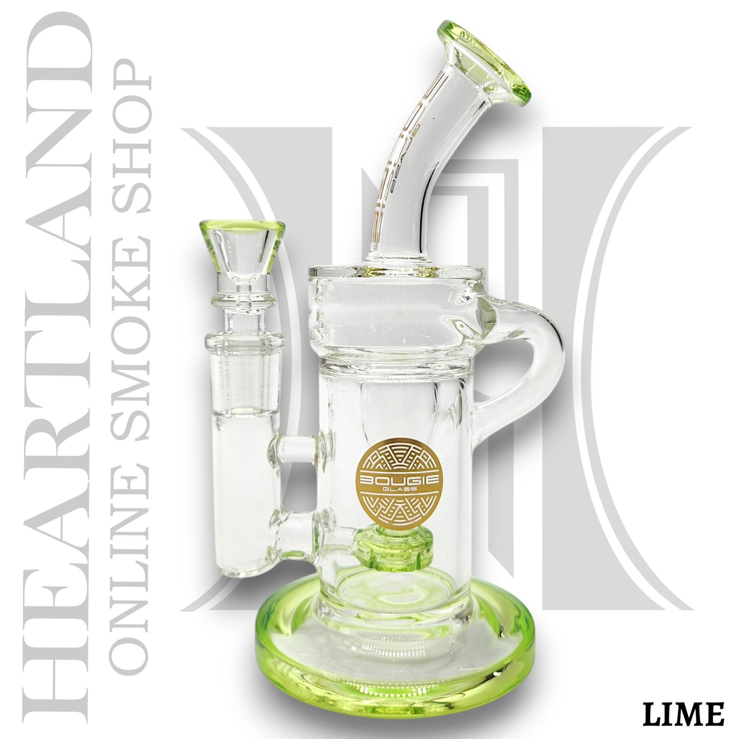 7" Bougie Circ Percolator Volcano Recycler Bong