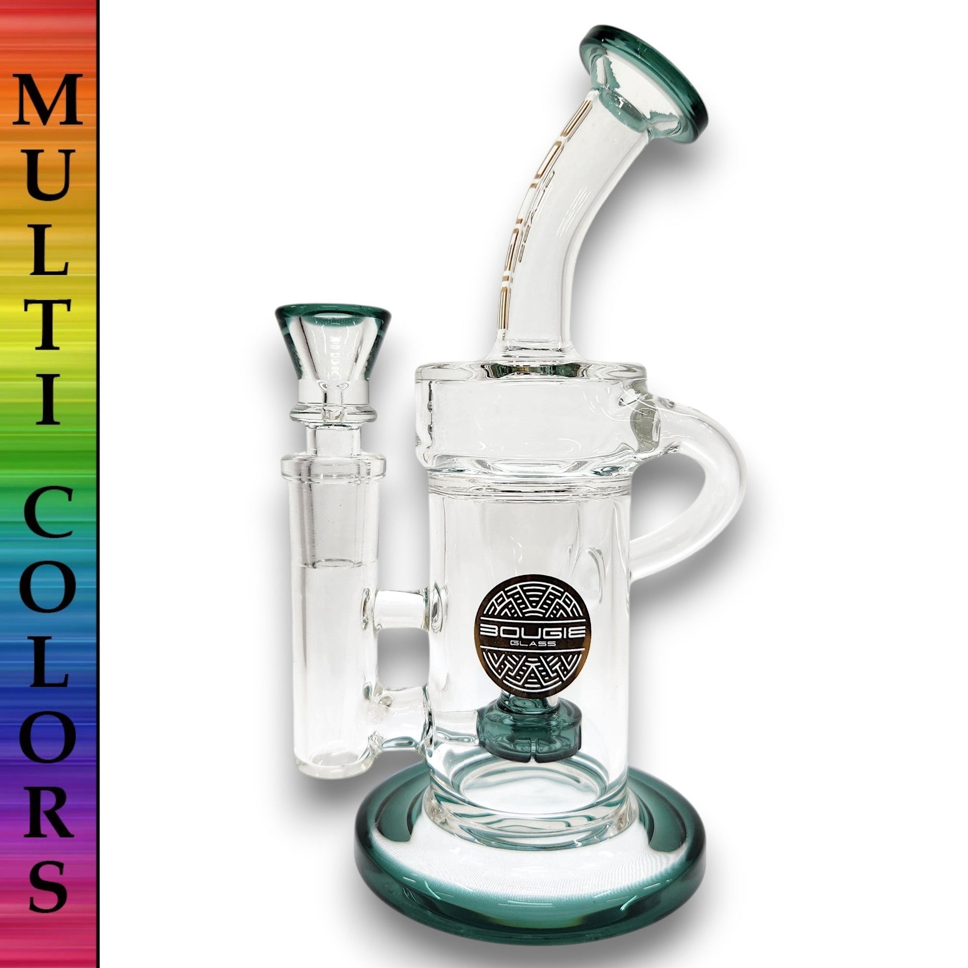 7" Bougie Circ Percolator Volcano Recycler Bong