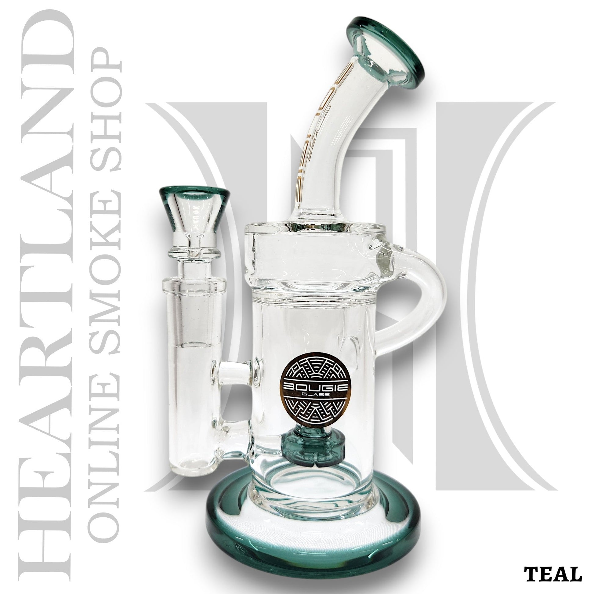 7" Bougie Circ Percolator Volcano Recycler Bong