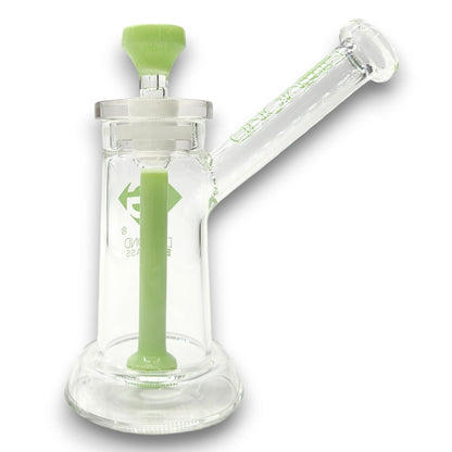 7" Diamond Glass 2 Piece Circ Perc Bubbler Bong