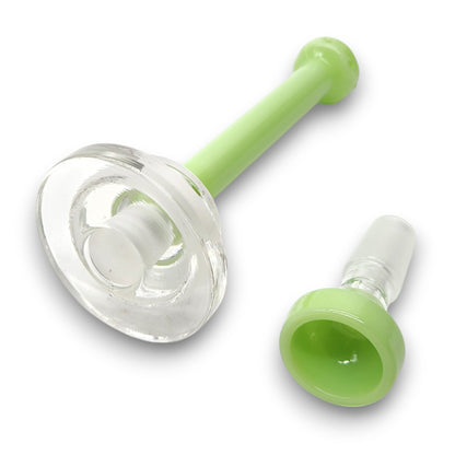 7" Diamond Glass 2 Piece Circ Perc Bubbler Bong