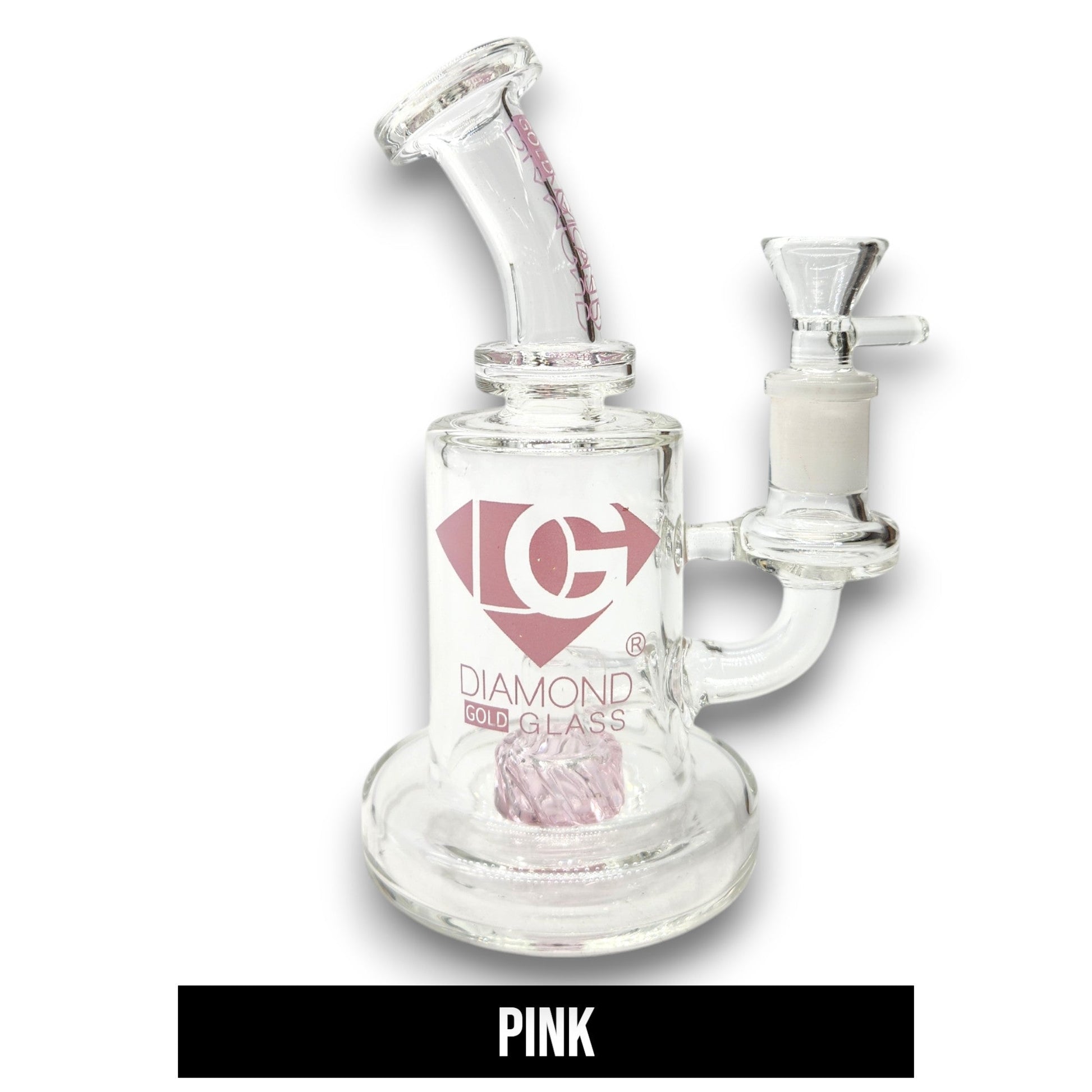 7" Diamond Glass Turbine Circ Perc Barrel Bong