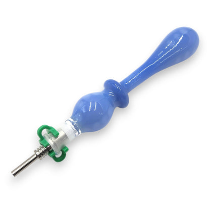 7" Glass Vapor Straw Nectar Collector 10mm Titanium Tip