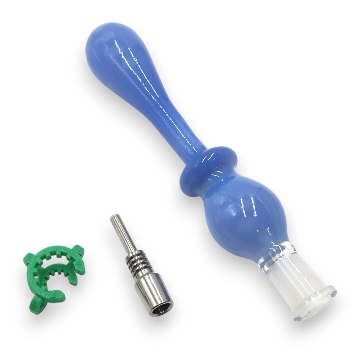 7" Glass Vapor Straw Nectar Collector 10mm Titanium Tip