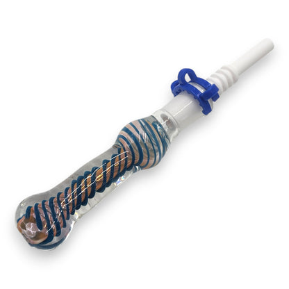 7" Glass Vapor Straw Nectar Collector 14mm Ceramic Tip