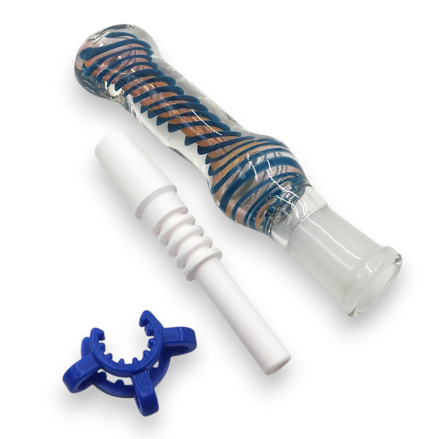 7" Glass Vapor Straw Nectar Collector 14mm Ceramic Tip