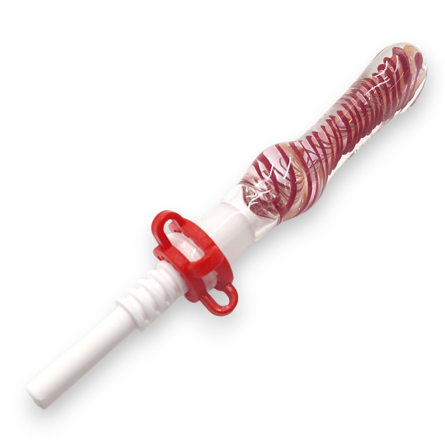 7" Glass Vapor Straw Nectar Collector 14mm Ceramic Tip