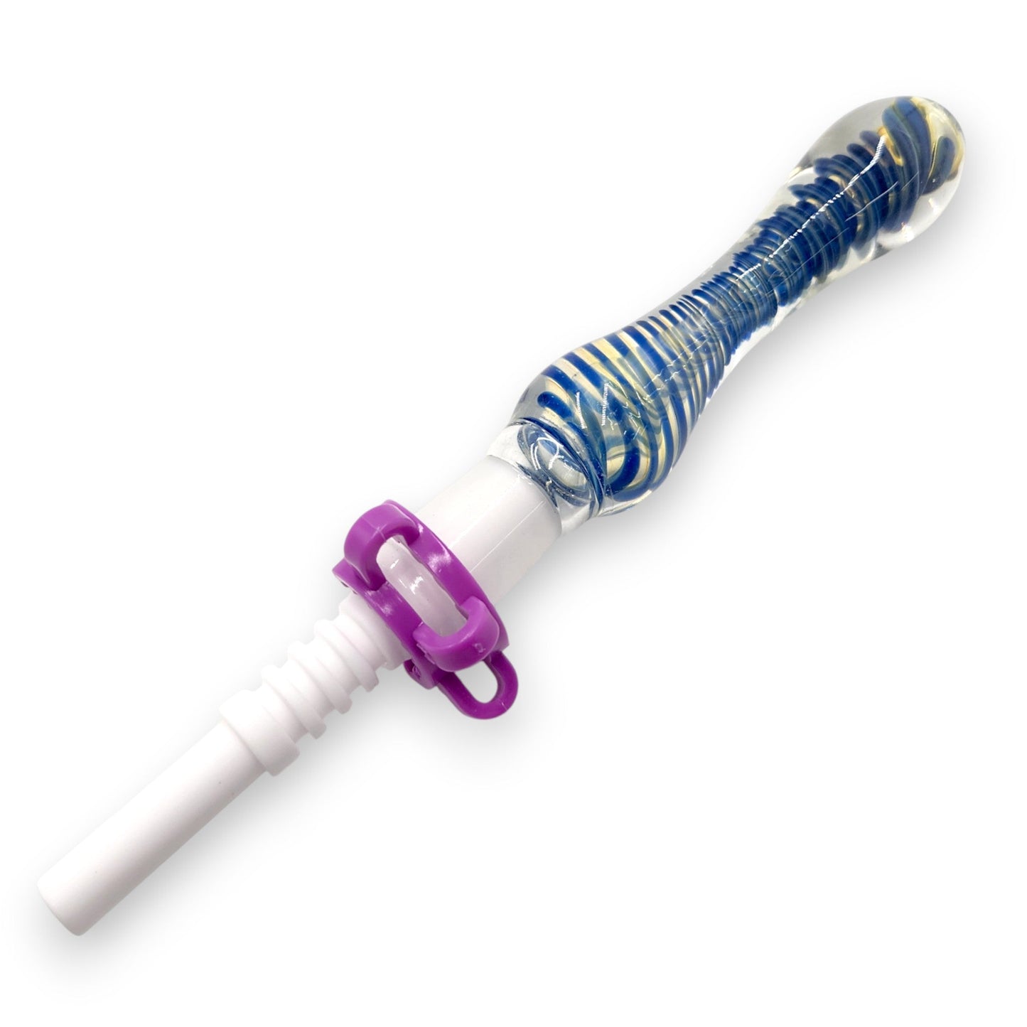 7" Glass Vapor Straw Nectar Collector 14mm Ceramic Tip