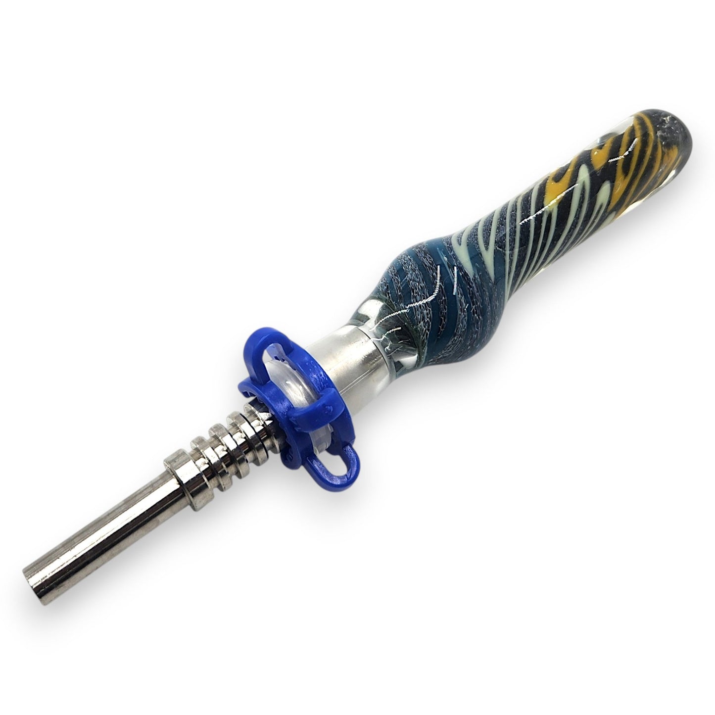 7" Glass Vapor Straw Nectar Collector 14mm Titanium Tip