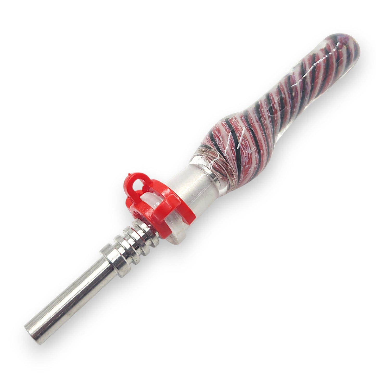 7" Glass Vapor Straw Nectar Collector 14mm Titanium Tip