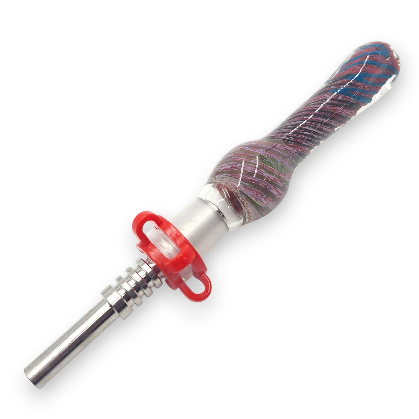 7" Glass Vapor Straw Nectar Collector 14mm Titanium Tip