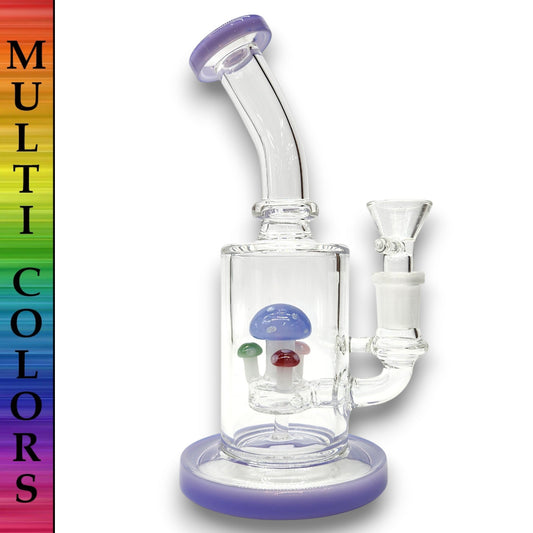 7" Mushroom Circ Perc Barrel Bong