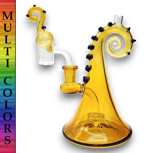 7" Octopus Tentacles Kraken Circ Perc Bubbler Bong