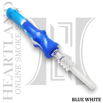 7" SeshGear Silicone Vapor Straw Nectar Collector 14mm Quartz Tip